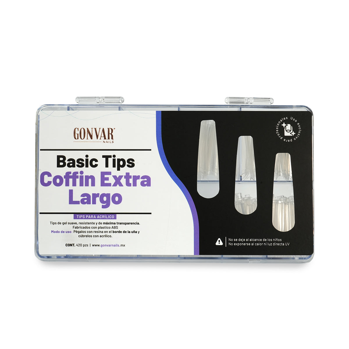 Basic Tips | Coffin Extra Largo | Cristal